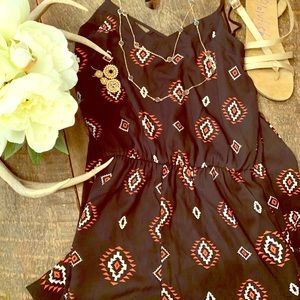 Long Black Tank Romper